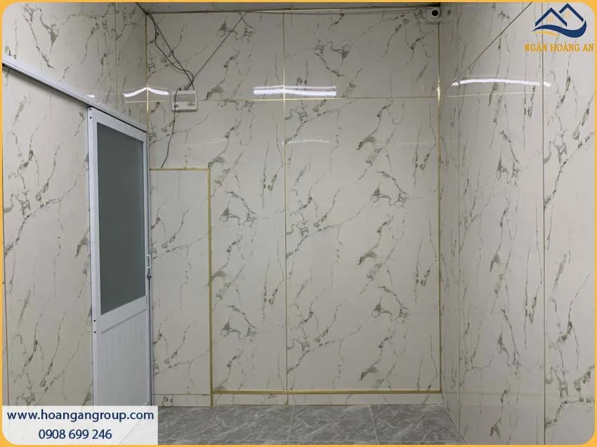 Tấm Nhựa PVC Giả Đá Kosmos Vân Đá Sắc Nét Sang Trọng Cho Nhà Ở
